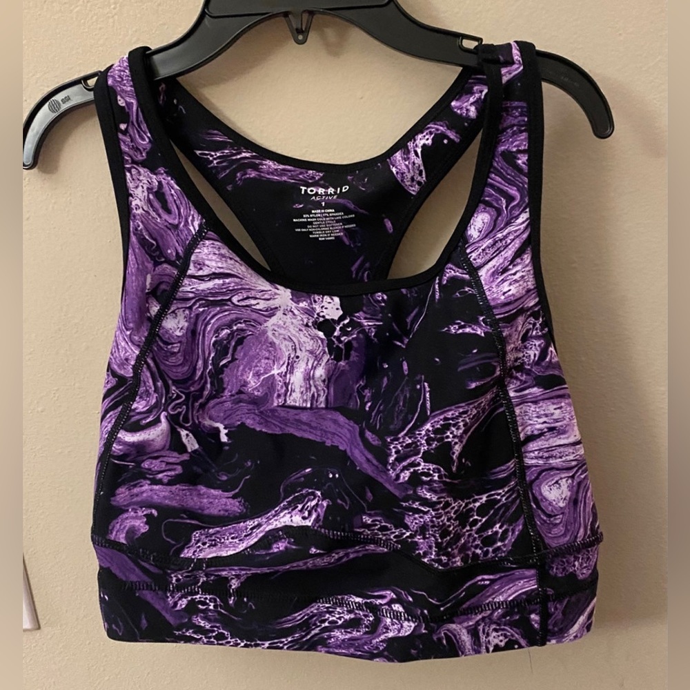 Low-Impact Wireless Longline Active Sports Bra torrid size 1